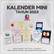 Aesthetic Mini Table calendar - 2023 calendar aesthetic desk calendar 2023