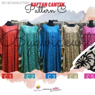 Kaftan Lengan Panjang dan Pendek Muslimah Plus Size Kelawar Night wear Baju Tidur Perempuan Ironless Polyester - Cotton