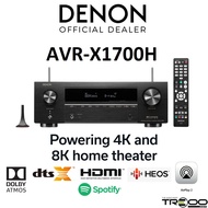 Denon AVR-X1700H Multi-Room Wireless Bluetooth/WiFi/Ethernet Network Streamer &amp; 7.2 Hi-Fi AV Receiver