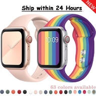 สายซิลิโคนนิ่มสำหรับApple Watch,สายIWatch 5 4 3 2 1 38มม. 42มม. 40มม. 44มม.