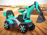 玩具車 兒童電動挖掘機男孩玩具車挖土機可坐可騎大號學步鉤機遙控工程車