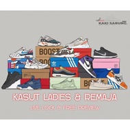 KASUT LADIES &amp; REMAJA ORIGINAL BRANDED BUNDLE LIVE LOCK &amp; FREE PREVIEW