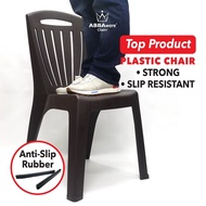 ●◐ Abbaware Plastic Chair/Kerusi Makan/Kerusi Plastik/Dining Chair/Anti-slip Chair