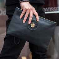 Men's bags leather soft hand bag carrying medusa envelope BaoChao men clip men versace home package wallet for women