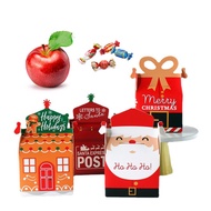 Christmas Paper Candy Box New Year Christmas Home Decoration Gift Bags