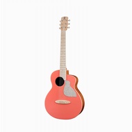 aNueNue Solid Top Bird MC10 LC Living Coral Guitar Pink