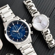 【CITIZEN 星辰】Eco-Drive 簡約時光光動能情人對錶(CA0610-52L+EM0530-81Y)
