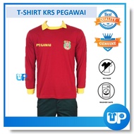 Baju Tshirt KRS Pegawai Maroon Kokurikulum Cikgu Tshirt Kolar Lengan Panjang Guru Teacher Uniform Original| KRSP102