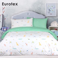 Eurotex Junior, 900 Thread Count 100% Cotton, Kids / Boys / Girls Bedsheet, Fitted Sheet Set / Bedset - Dear Zoo