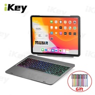 ◘♛  DOQO Magic Wireless Bluetooth Trackpad Keyboard LED light Backlit Backlight Case For iPad Pro 12.9 11 2021 7th 8th 9th gen 10.2 Air 3 Pro 10.5 Air 4 4th Gen 10.9 inch 2020 2018 MacBook Aluminum Alloy Detachable Multifunction Cover