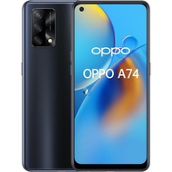 OPPO A74 4G โทรศัพท์ มือถือ สมาร์ทโฟน หน้าจอ 6.43 นิ้ว Snapdragon 662  หน่วยความจำ RAM 6 GB  ROM 128 GB  แบตเตอรี่ 5,000 mAh  48 MP + 2MP (Depth) + 2MP (Macro) กล้องหน้า 16MP