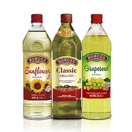 西班牙BORGES百格仕 百格仕中味經典3入組(中味橄欖油1000ml+葡萄籽油1000ml+葵花油1000ml)