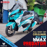 Full Body Set All New NMax Predator 2020 - Putih Hijau Tosca variasi new nmax tameng predator nmax
