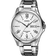 Casio นาฬิกาข้อมือผู้ชาย เลขโรมัน กันน้ำ 100M สายสแตนเลส รุ่น MTP-1384