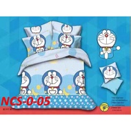✔🎁Free Special Gift🎁DORAEMON Cartoon Single / Queen Size Bedsheet / Blanket (NCS-0-05)