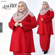 Baju Kurung Zaleha Plus Size HASNURI Moden/Plain/Simple/Klasik/Pesak Gantung/Lipat Batik/Fully Getah/