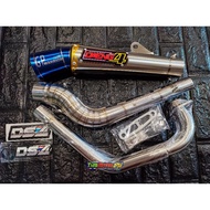 DAENG SAI 4 (DS4) GP WARRIOR Open Pipe Conical Type ( Mio &amp; Raider 150 Carb)