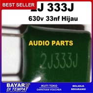 Kapasitor Polyester Hijau (Milar) 0,033uf 630v (2J333J)