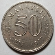 TH 1977 Koin Malaysia 50 Sen