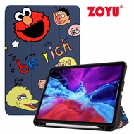 เคส ZOYU iPad การ์ตูน น่ารักๆ case for iPad 9.7 iPad 2017 2018 iPad 5 th Gen 6 th Gen iPad 10.2 iPad 7 th Gen 8 th Gen iPad 11 inch Pro 11 2018 iPad 10.5 Air 3 iPad mini 5 เคส ถาดปากกาในตัว ซิลิโคนนิ่ม
