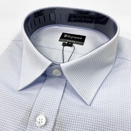 【vivi 領帶家族】H-Supreme 高級優質舒適長袖襯衫(3982淺藍小方格)