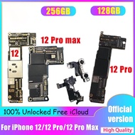 เมนบอร์ด iPhone 12/12 Pro/ 12 Pro Max,บอร์ดลอจิก64GB 256GB 512GB สำหรับ iPhone 12เมนบอร์ดรองรับการอัปเดต IOS