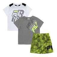 Fila 男童短袖三件套組