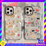 Ready Stock Casetify 【High Quality CASETIFY】เคส Case iPhone 13 11 pro max 12 pro max xr 7 plus 8 plus 6s 6 plus xs max se2020 12mini 12promax 13mini เคส tup hykj Summer dog soft case Mobile phone case