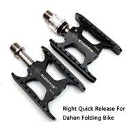 Aceoffix Pedal for Brompton Bike Ti Pedal 3 Bearing Titanium Aluminum Quick Release Pedal Mks Bike Parts