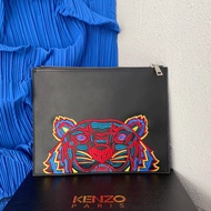 2022 Kenzo _ tiger embroidered clutch envelope bag classic versatile wallet