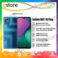 [Malaysia Set] Infinix HOT 10 PLAY (64GB ROM/4GB RAM) Smartphone with 1 Year Infinix Malaysia Warranty