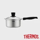 【THERMOS 膳魔師】晶鑽達人原味鍋 單柄湯鍋18cm (K23N-S18)