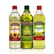 西班牙BORGES百格仕 百格仕原味暢銷3入組(原味橄欖油1000ml+葡萄籽油1000ml+葵花油1000ml)