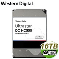 WD 威騰 Ultrastar DC HC550 16TB 3.5吋 7200轉 512MB快取 企業級硬碟 WUH721816ALE6L4(0F38462)