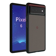 Google Pixel 6軍規防摔抗刮保護殼-透黑