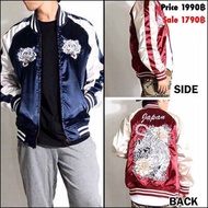 HIPZO_SHOPแจ็คเก็ต Sukajan Jacket Shiroi Tora