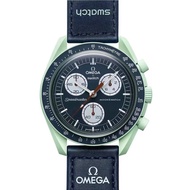 นาฬิกาSwatch joint ดาวซีรีส์ OMEGA x SwATCH couple watch นาฬิกาคู่ อุปกรณ์ครบ 【รับประกัน1ปี】