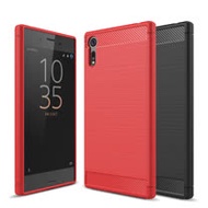 【YANGYI揚邑】Sony Xperia XZ / XZS 5.2吋 碳纖維拉絲紋軟殼散熱防震抗摔手機殼