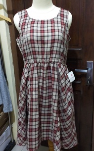 Dress Midi Kutung - Katun Jepang - Thrift Murah