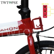 TWTOPSE Folding Bike Front Carrier Block For 2 3 Holes Brompton Dahon 3SIXTY PIKES CAMP Tern JAVA Fnhon Crius Folding Bicycle Bag Holder
