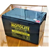 hDWcOKIv Motolite Battery 12V 12Ah OM12-12 12 Volts 12 Ampere Rechargeable E-Bike Wheelchair Elevator Battery