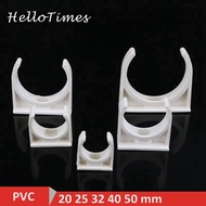 [Hot K] 10Pcs 20mm 25mm 32mm 40mm 50mm PVC Pipe Support Pipe Clamps Water Pipe Supply Water Pipe Connector Garden Irrigation Fittings