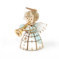 Jigzle Seasonal Christmas Angel 3D Wooden Puzzle. Office and Christmas Gift Exchange Present.