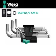 【Wera】德國Wera超強型短六角球頭扳手9支組-公制(950PKS/9 SM N)