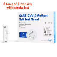 ROCHE SARS CoV 2 Antigen Self Test Nasal (ART) / 5 Boxes of 5 Test Kits / 25 Test Kits