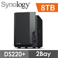 【8TB 組合】Synology 群暉 DiskStation DS220+ 2Bay NAS網路儲存伺服器