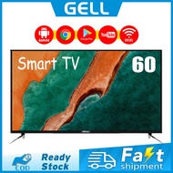 （ 55/60 inch smart tv on sale）GELL 55/60inch  flat on sale screen TV smart TV  sale flatscreen Youtube/netflix Android TV Frameless Ultra-slim Multiport