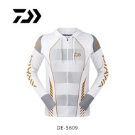 DAIWA DAIWA เสื้อกันแดดผู้ชายแห้งเร็วเสื้อโค้ทกันยุงเย็นสบายระบายอากาศชุดตกปลาชุดตกปลาผู้ชายชุดตกปลา,หม้อน็อคปลาแท้