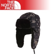 【The North Face 刷毛保暖飛行帽《黑色印花》】A6W5/賞雪/滑雪/登山/戶外/保暖護耳帽/悠遊山水