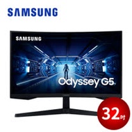 SAMSUNG 32吋 Odyssey G5 1000R 曲面電競顯示器